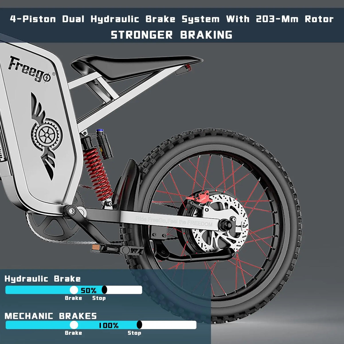 Freego X2Pro Electric Motorcycle Electric Dirt Bike 6000W Peak 60V30Ah Battery 50MPH Off Road Electric Bicycle UL 2849 Certified