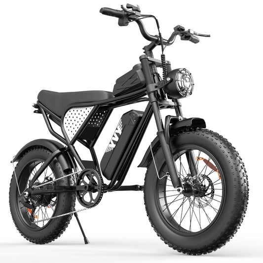 YVY Electric Bike for Adults 1500W 48V 15.6Ah Off-road Trail 20*4 Inch Fat Tire E Bike 7 Speed Mountain Bike