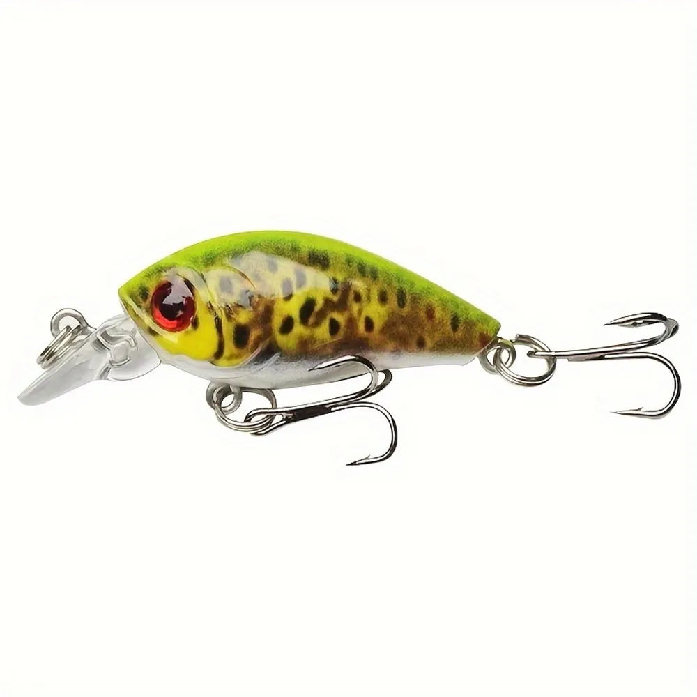 10pcs Lifelike Mini Fishing Lures Set Assorted Bionic Minnow Crankbaits